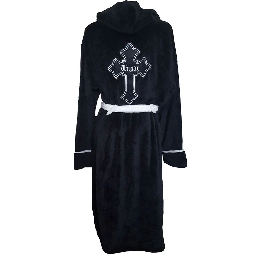 Tupac Unisex Bathrobe: Cross