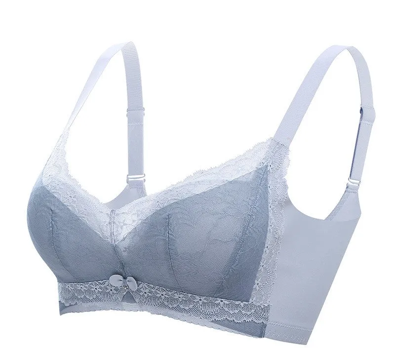 Underwear for women with small chest gathered sexy lace adjustable bra comfortable without steel ring medium thick cup to collect side breasts