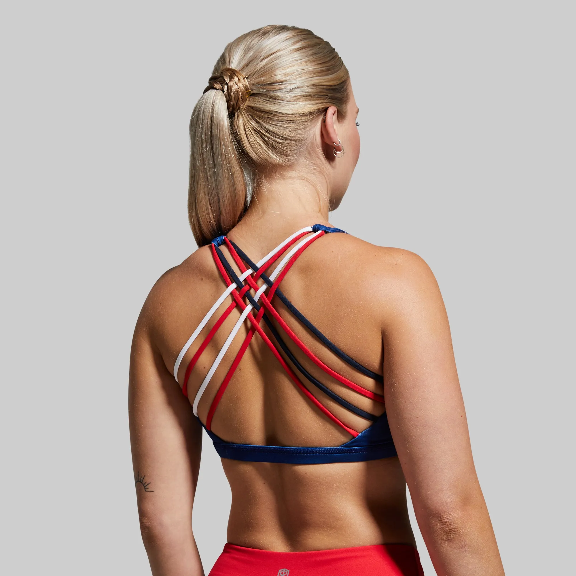 Vitality Sports Bra (Brand Strength-Navy)