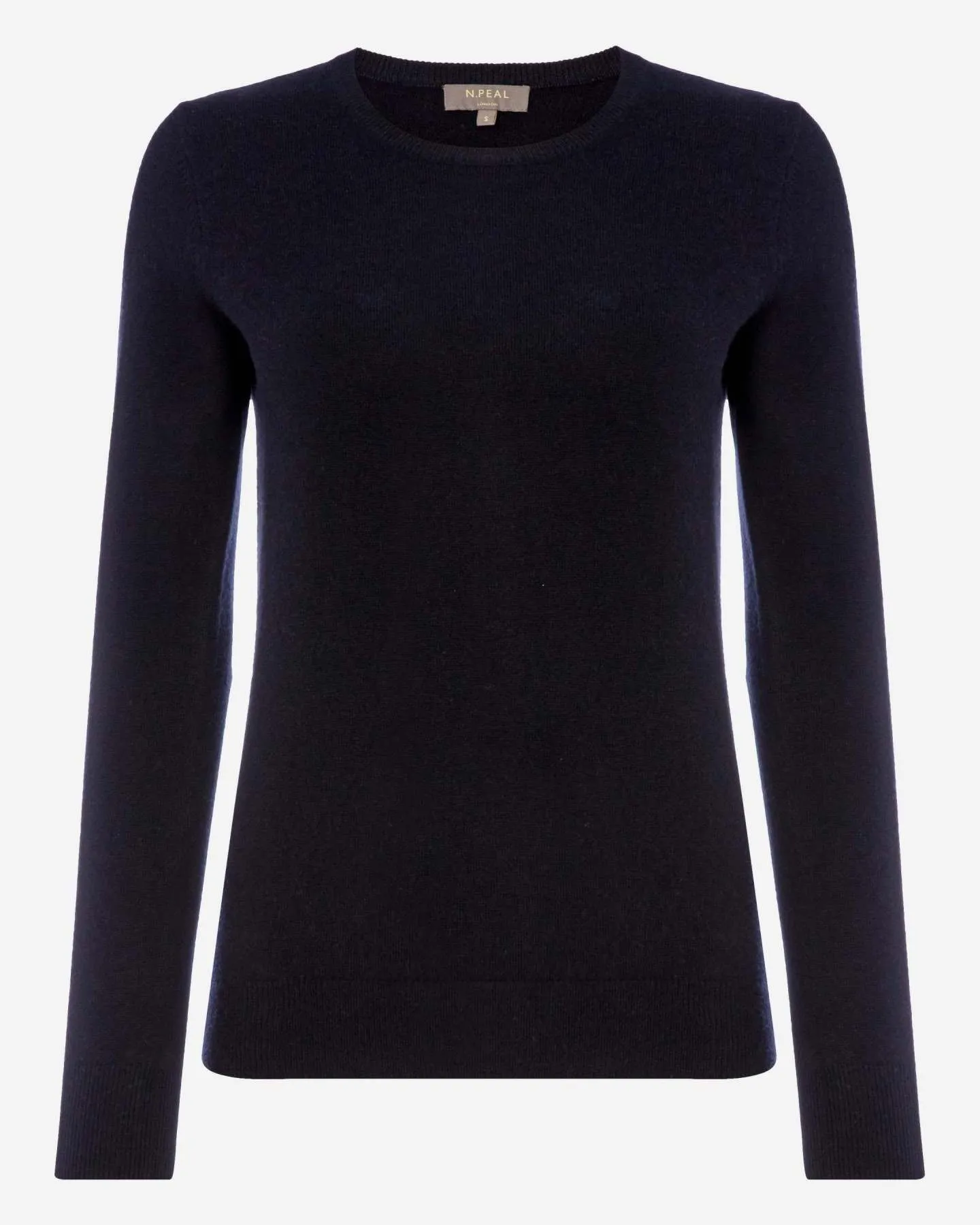 Women's Evie Classic Round Neck Cashmere Jumper Navy Blue