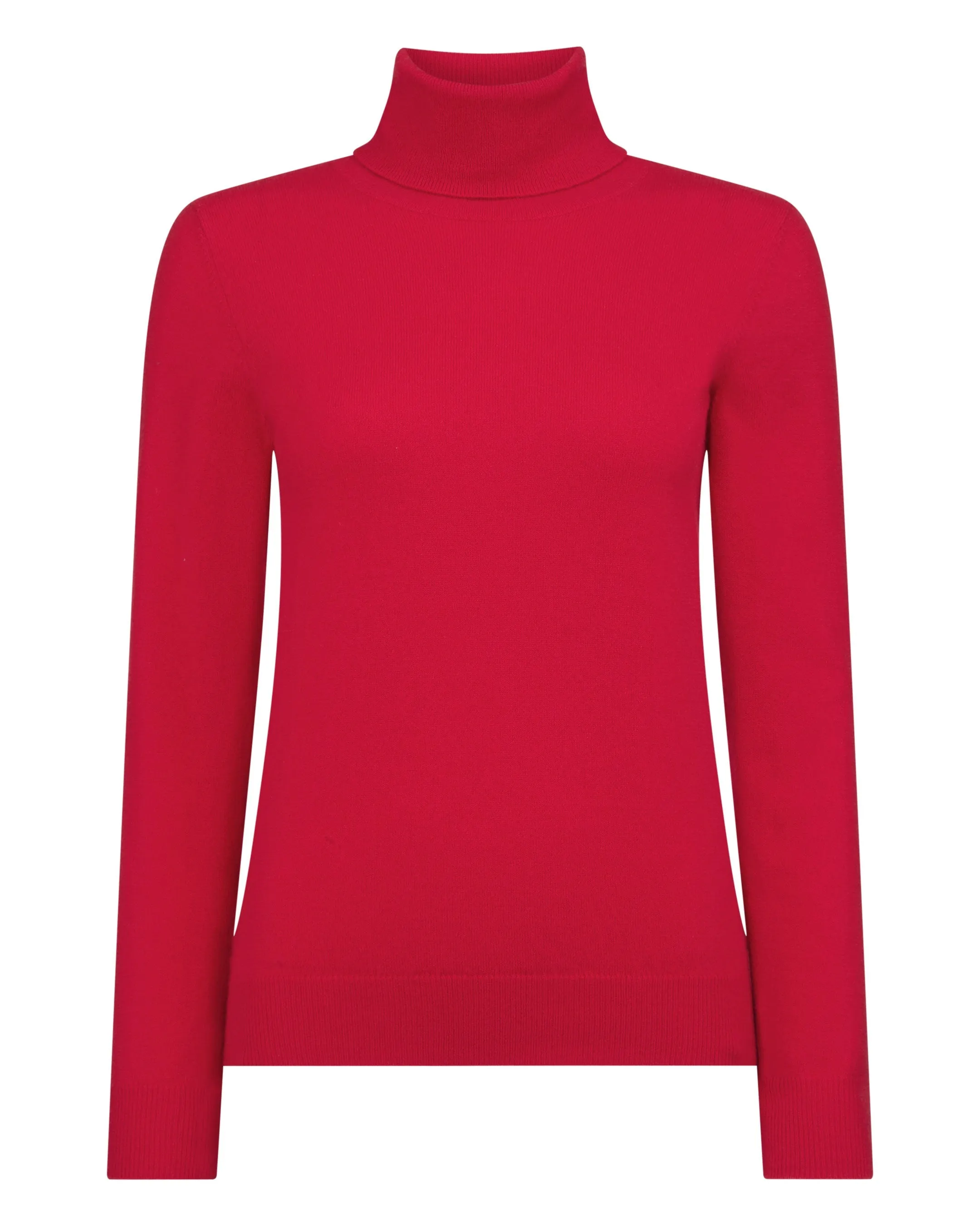 Women's Luna Roll Neck Cashmere Jumper Riding Red