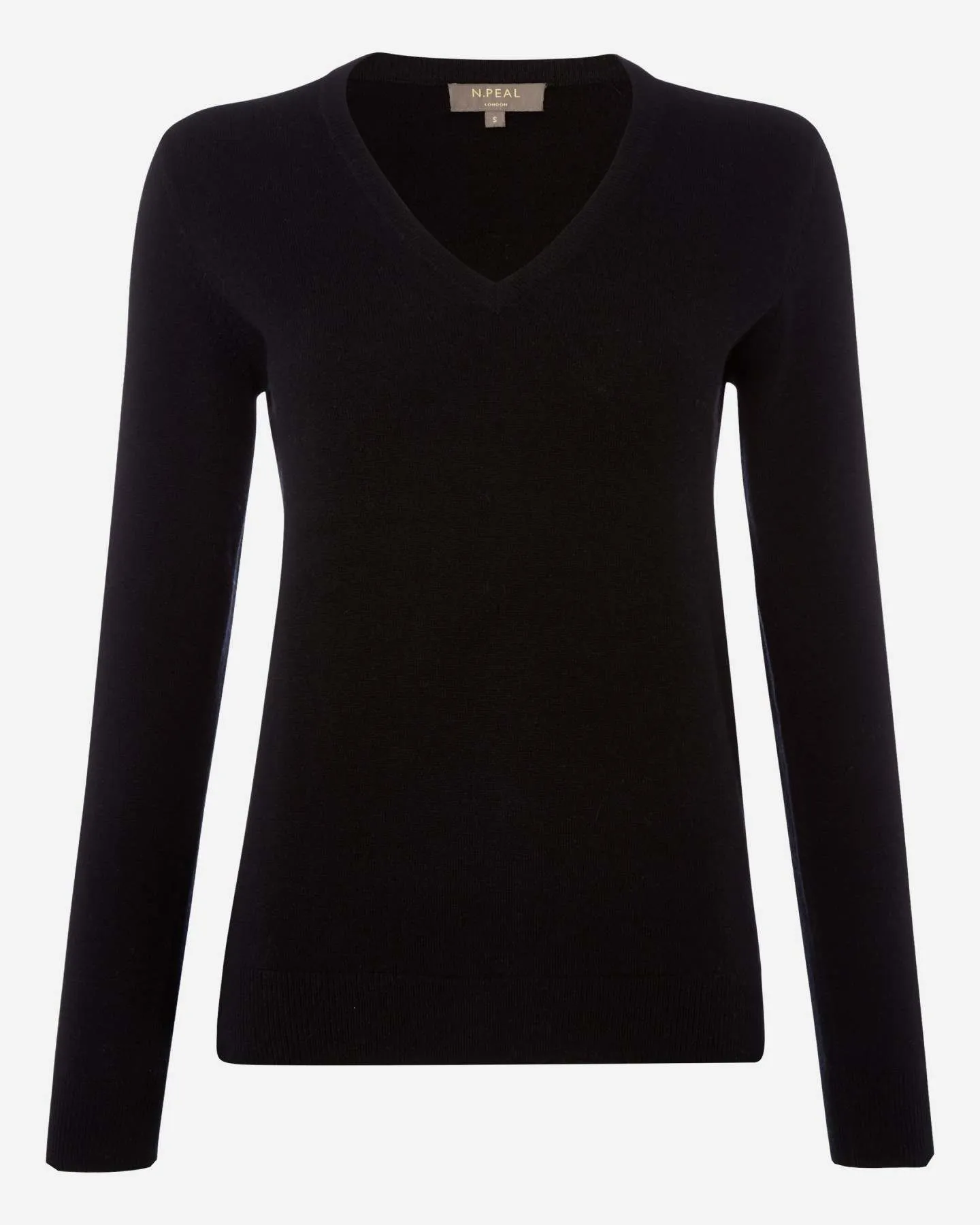 Women's Phoebe V Neck Cashmere Sweater Black