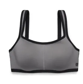 YOGI Convertible Underwire Sports Bra in Black/Grey