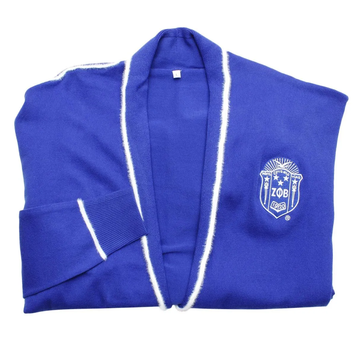 Zeta Phi Beta Apparel Sweater Cardigan ZPB Sorority Medium Long Duster Cardigan for Women