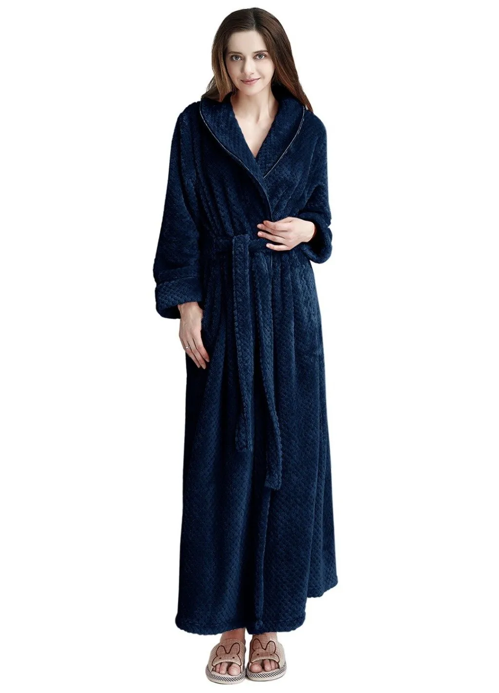 ZFSOCK Classic Thick Comfy Dressing Gown Bathrobe for Men and Women Unisex Gift Ideas Wedding robe Luxury bathrobe quality